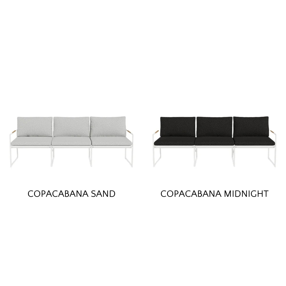 Breeze Aluminum Outdoor 3-Seat Sofa Set - Patio, Garden & Poolside Lounge Furniture for Relaxing Outdoors
