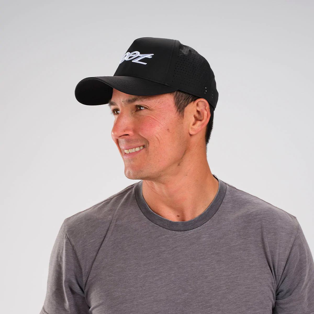 Unisex Tech Curved Bill Hat - Black | Adjustable Snapback Cap for Men & Women | Perfect for Outdoor Sports, Hiking & Casual Wear