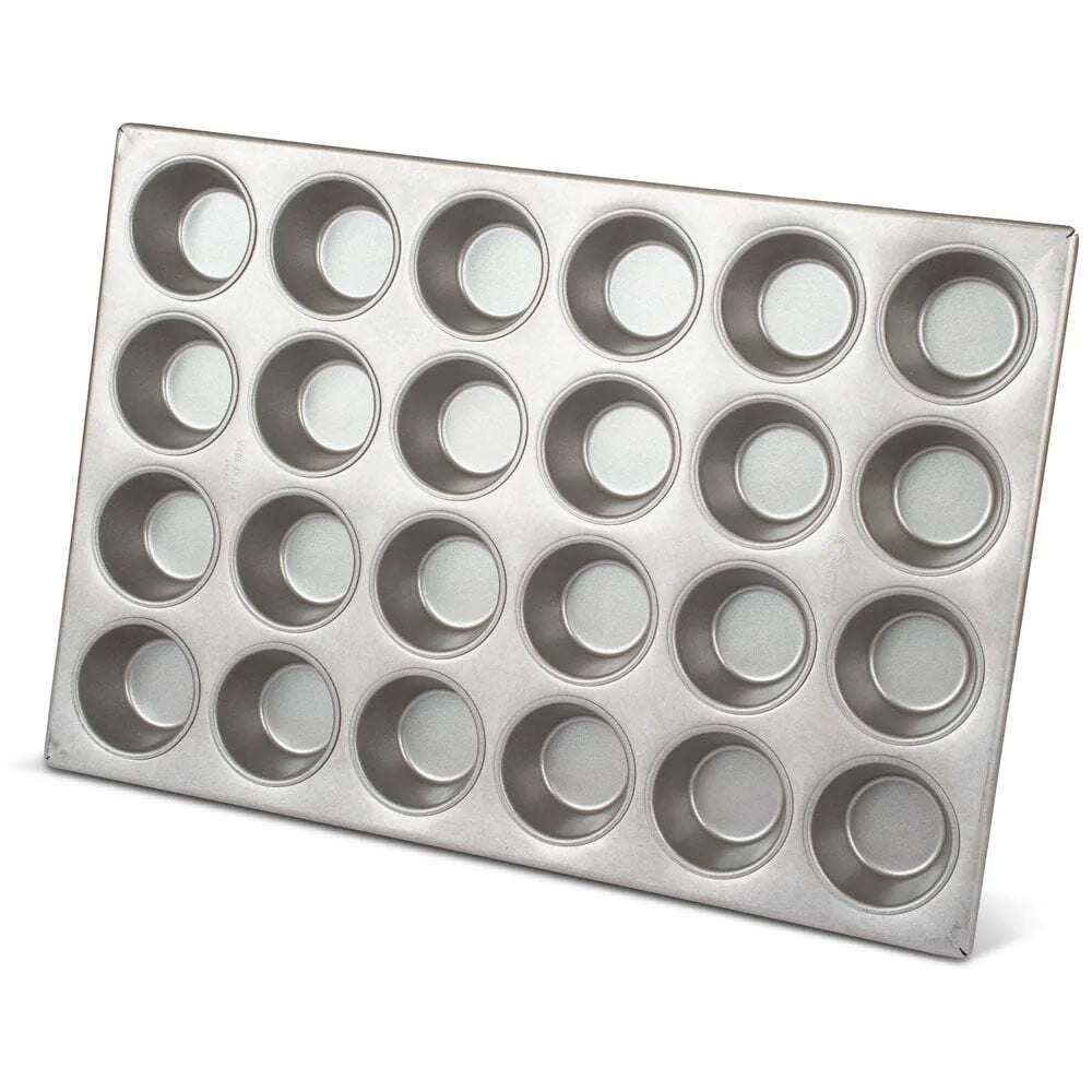Non-Stick 24-Cup Standard Muffin Pan for Baking - Perfect for Cupcakes, Muffins & Mini Pies - Durable Bakeware for Home & Commercial Use