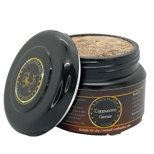 Magical Jar Cappuccino Cleanser - Coffee Scrub for Tan Removal & Skin Brightening | Exfoliating Body Scrub for Smooth & Glowing Skin | Perfect for Post-Sun Care & Spa Days