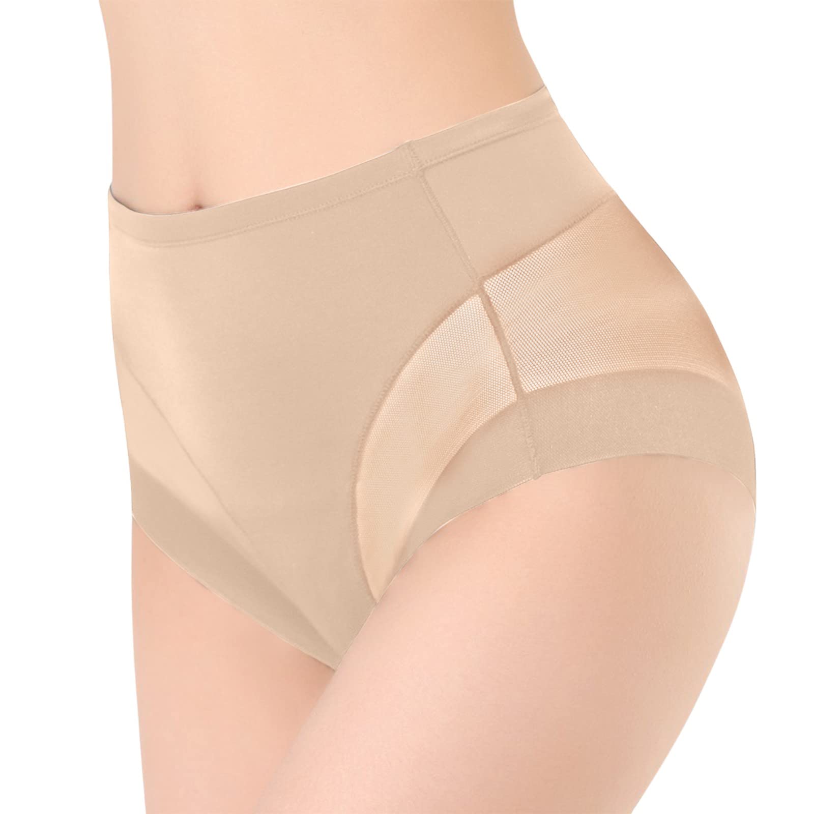 Women's Seamless Cotton Bikini Underwear - Half Back Coverage Comfortable Panties for Ladies | Perfect for Yoga, Workout & Everyday Wear
