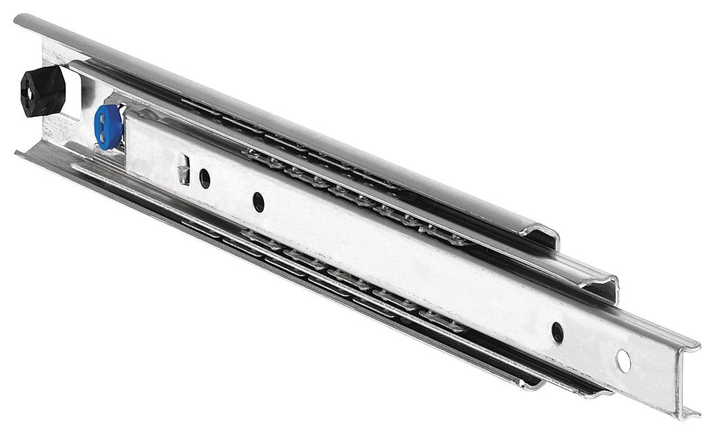 Heavy Duty Full Extension Drawer Slides - 16 Inch Over Travel Ball Bearing Slides for Kitchen Cabinets, Office Furniture & Tool Chests (PK2) - Smooth Gliding & Quiet Operation