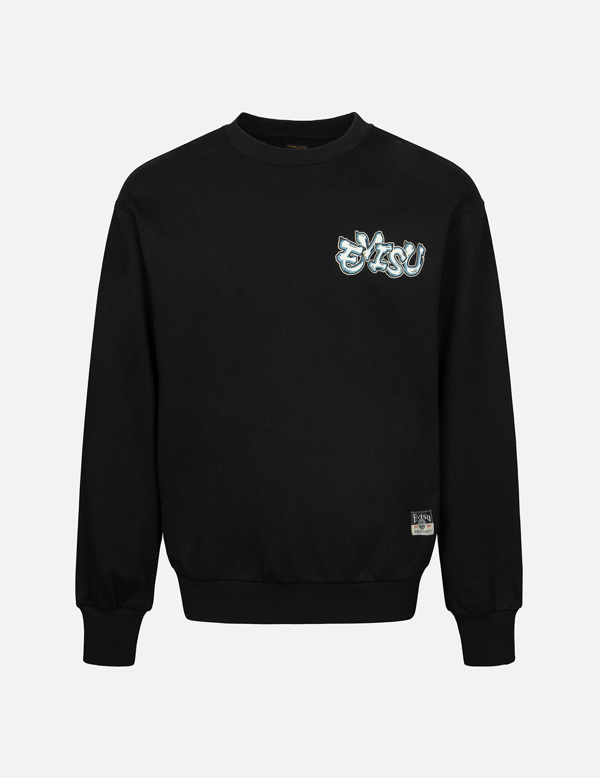Logo and Ninja Daruma Daicock Print Relax Fit Sweatshirt - Comfortable Unisex Pullover Hoodie for Casual Wear, Street Fashion & Anime Lovers