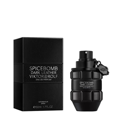 Viktor & Rolf Spicebomb Dark Leather 50ml Eau de Parfum for Men - Intense Woody Spicy Cologne, Long-Lasting Fragrance for Date Night & Special Occasions