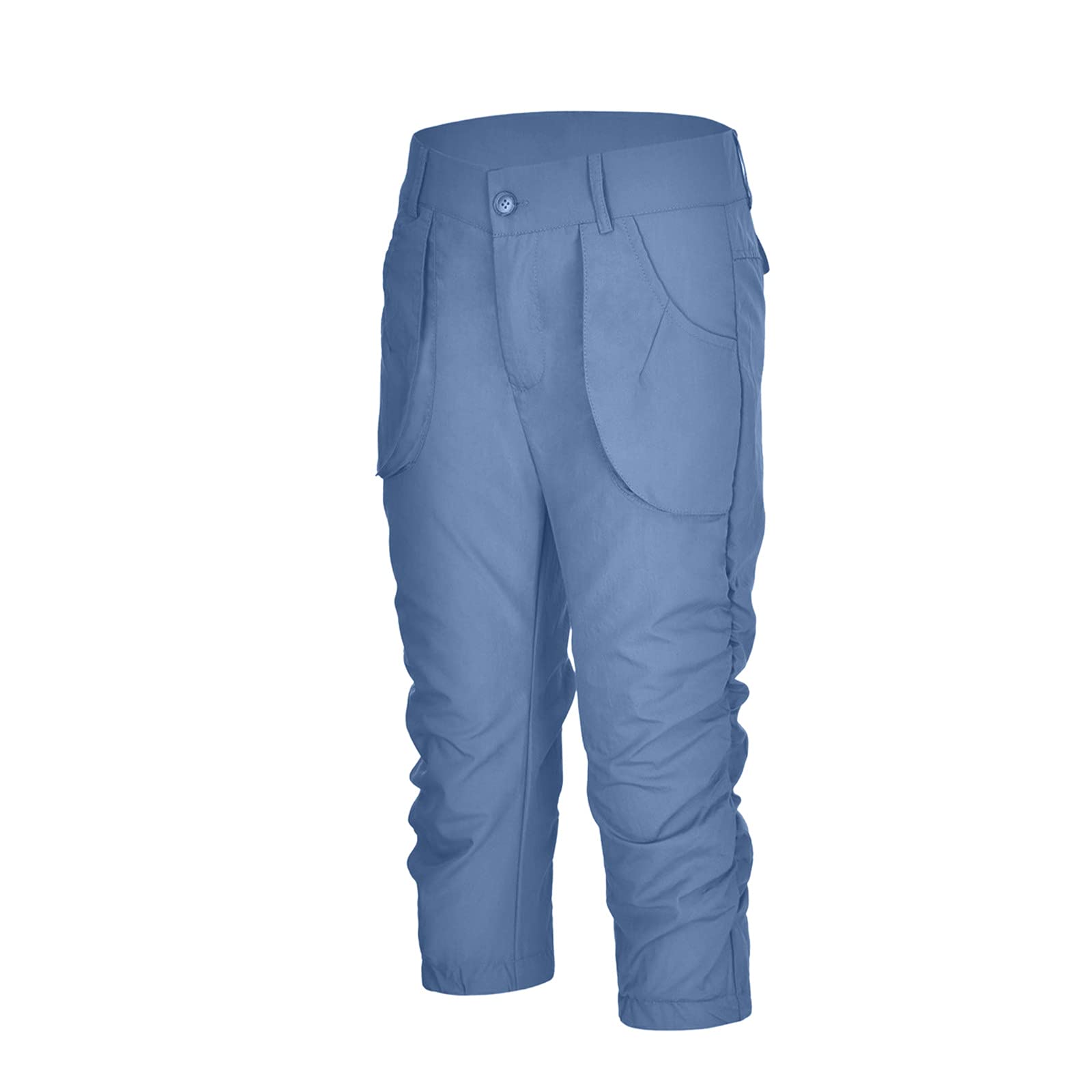 ZYXTIM Women's Plus Size Stretch Cargo Capri Pants - High Waisted Outdoor Hiking & Work Utility Joggers with Pockets - Perfect for Hiking, Camping, Travel & Casual Wear