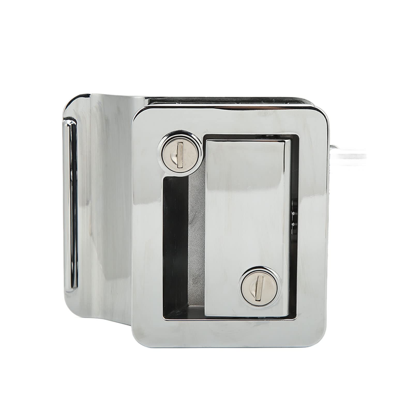 RV Entrance Door Lock with Built-in Deadbolt - Durable Aluminum Alloy for Travel Trailers, Motorhomes & Trucks (Chrome Finish) | Secure Access for RV Camping & Road Trips