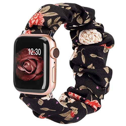 Black/Red Floral