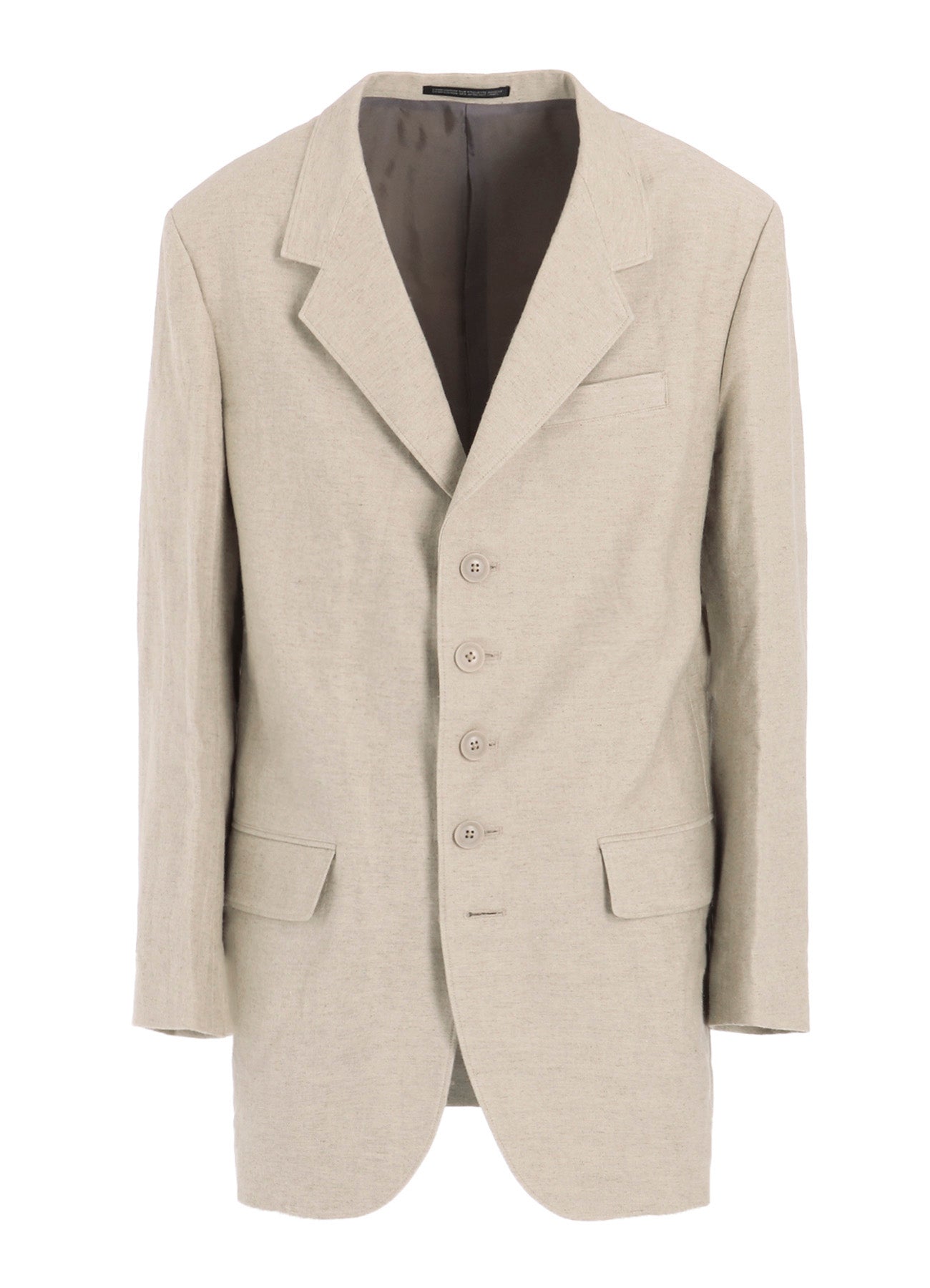 COTTON LINEN DOUBLE SATIN JACKET WITH 5 BUTTONS - Stylish Women's Blazer for Office, Business & Casual Wear