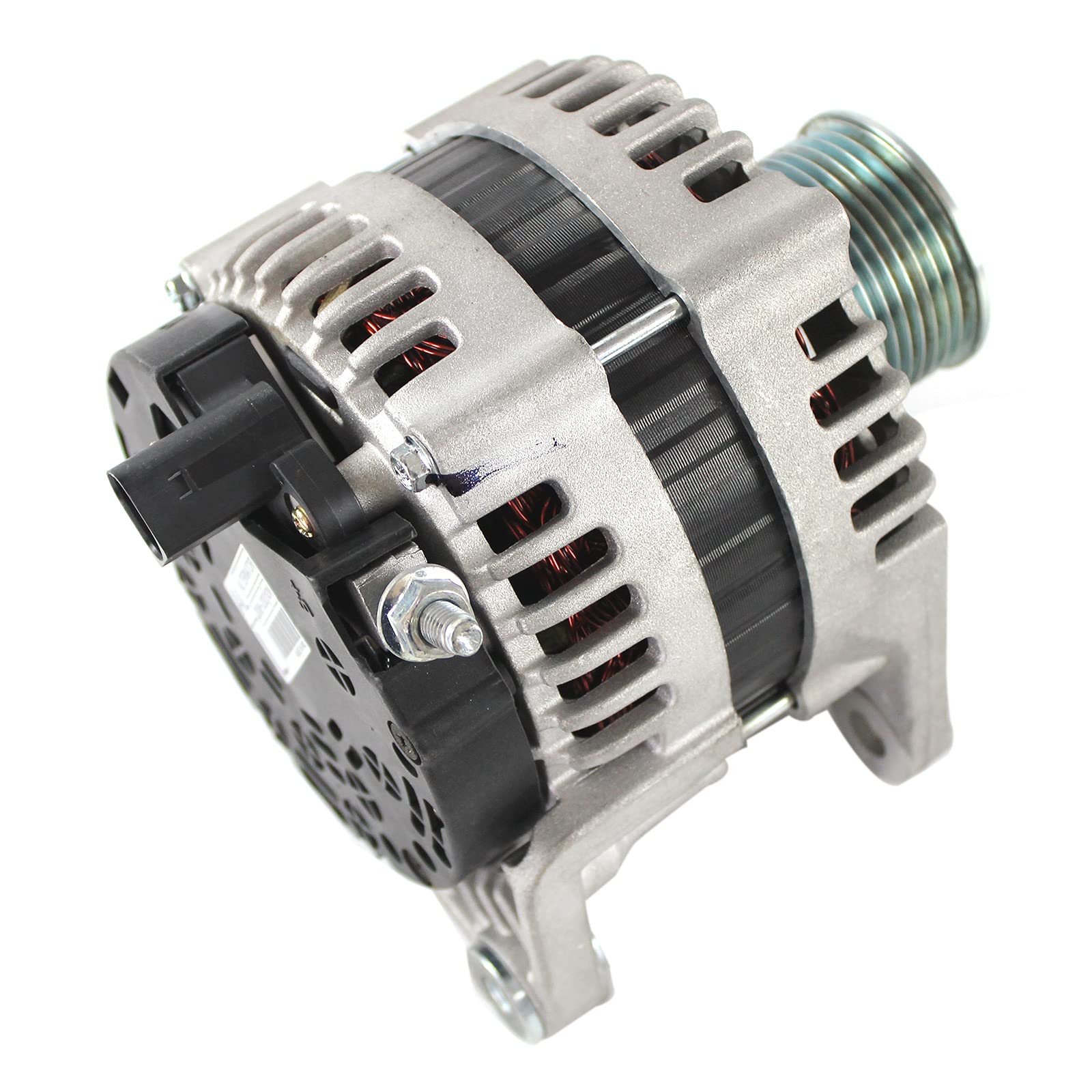 SINOCMP 5318120 Air Conditioning Compressor with Clutch Assembly & Alternator Generator for Cummins ISF3.8 Engine - Replacement Parts for Truck, Bus & Heavy Duty Vehicles - Perfect for Cooling System Repairs & Maintenance