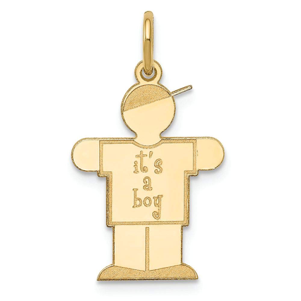 14K Yellow Gold Kids Charm Pendant - Dainty & Hypoallergenic Jewelry for Children | Perfect for Birthdays, Gifts & Special Occasions