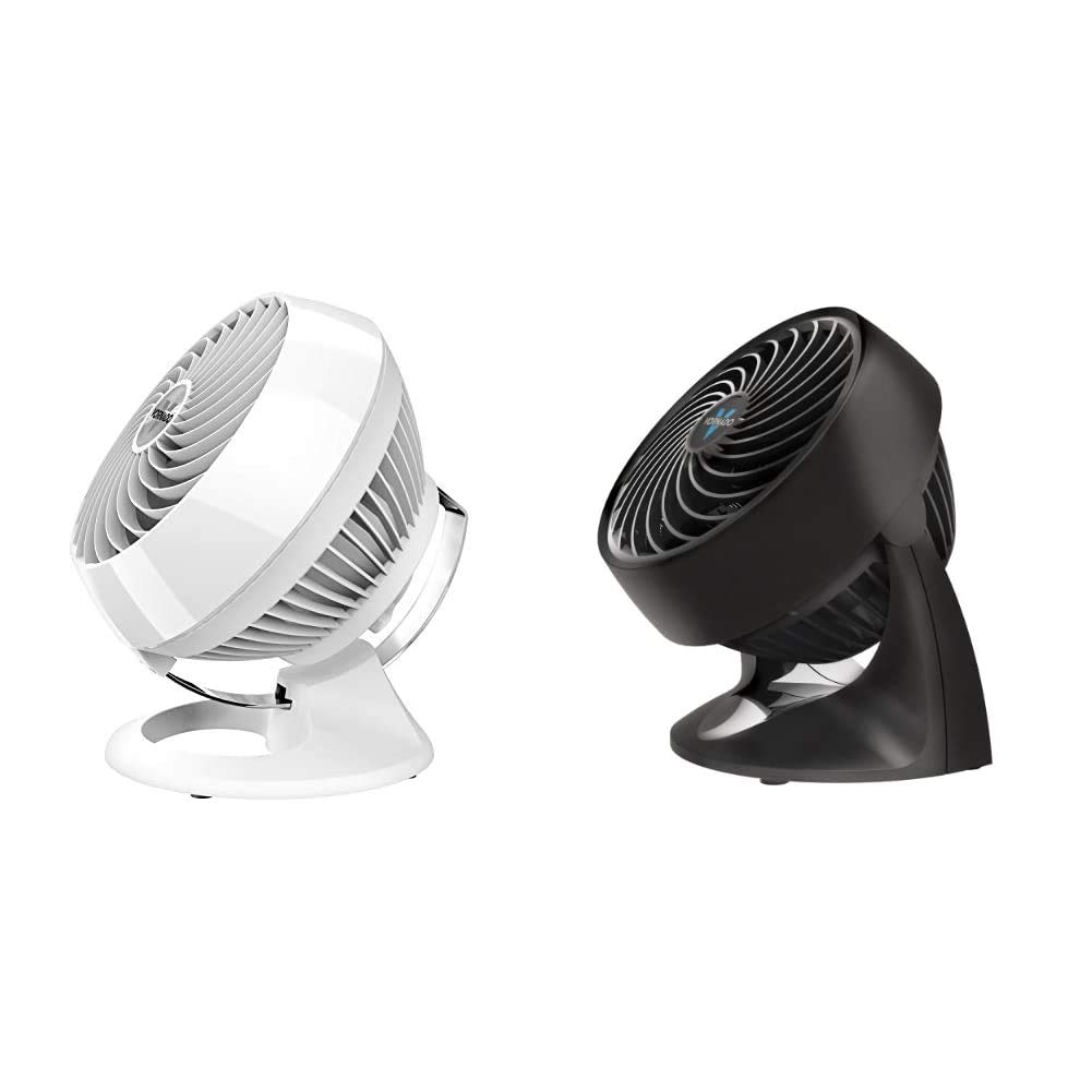 Vornado 460 Small Whole Room Air Circulator Fan with 3 Speed Settings - Compact Cooling for Home, Office & Bedroom - Energy Efficient White Desk Fan for Year-Round Comfort