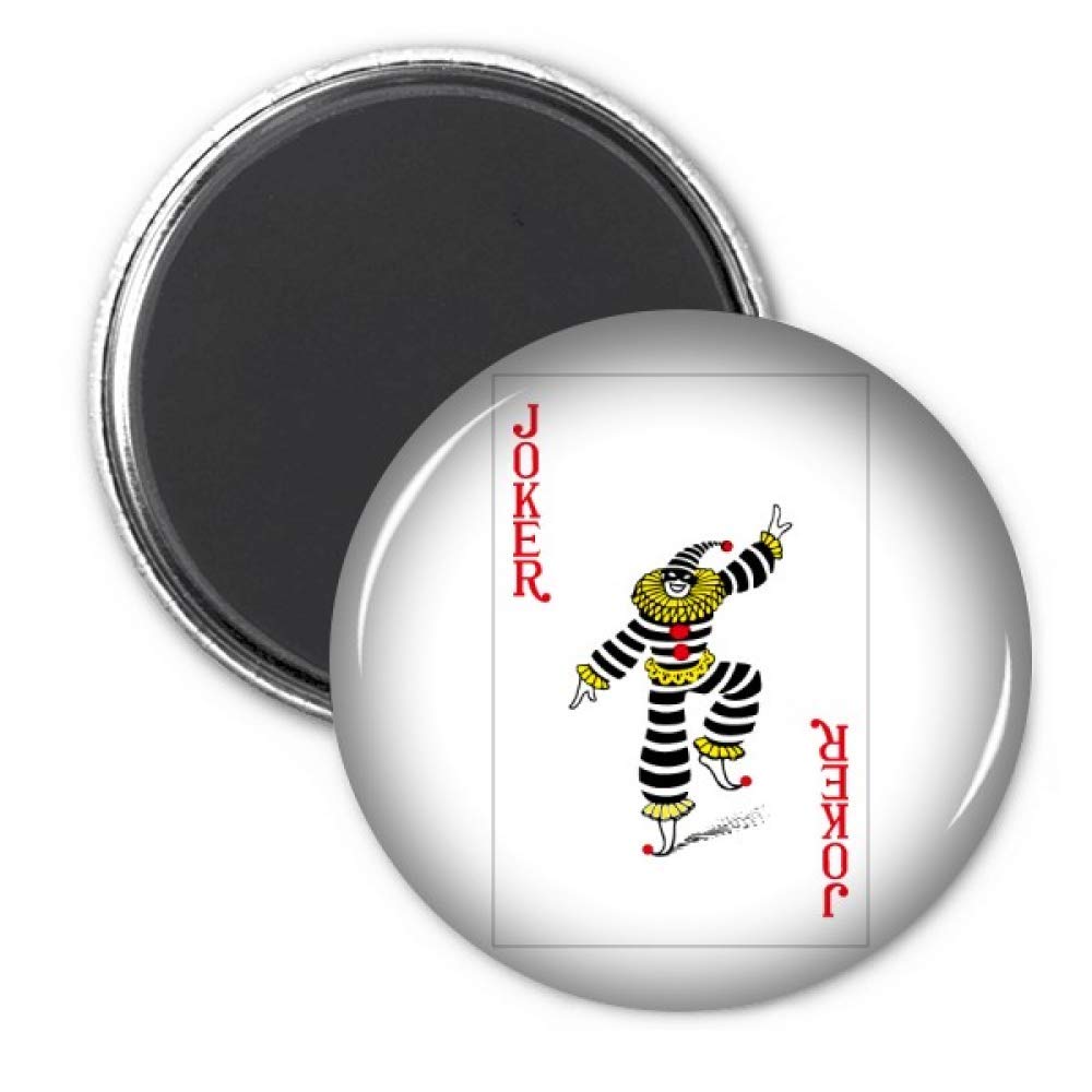 Red Joker Playing Cards Refrigerator Magnets - Fun Decorative Fridge Stickers for Kitchen, Office & Dorm Room (Set of 6)