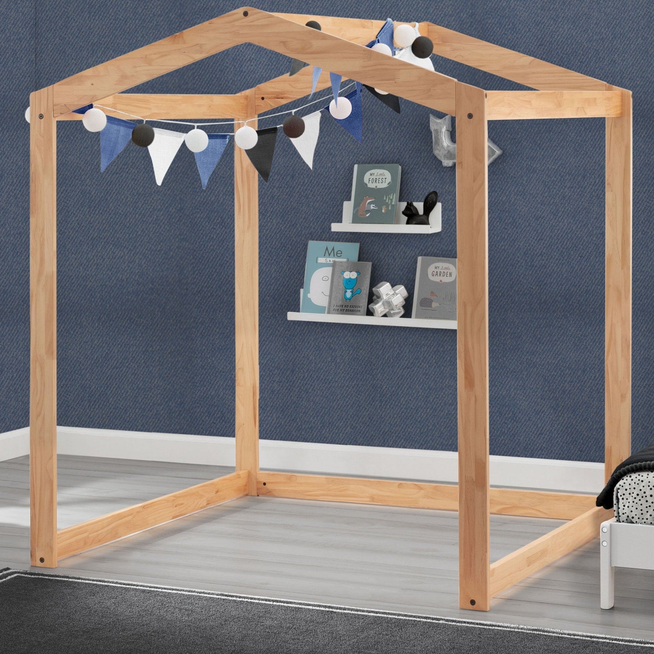 Homestead Playhouse - Wooden Kids Playhouse for Backyard & Indoor Fun - Perfect for Pretend Play, Outdoor Adventures & Imaginative Games