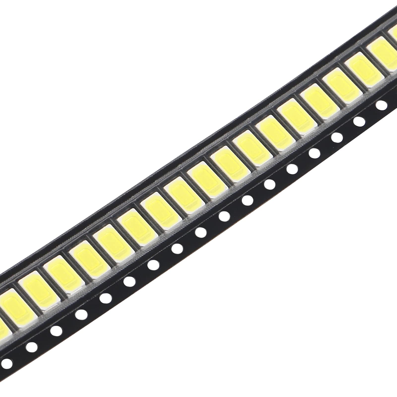 100pcs 5730 SMD LED Diode Lights - 6000K Cool White Super Bright LED Chips for DIY Electronics, Home Lighting, and Automotive Bulb Replacement