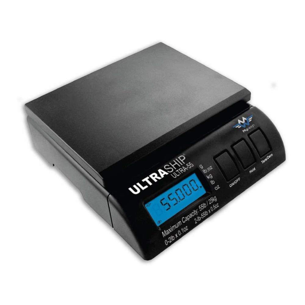 UltraShip 55 lb. Digital Postal Shipping & Kitchen Scale - Accurate Weighing for Packages, Food, and Ingredients | Perfect for Home, Office, and Commercial Use