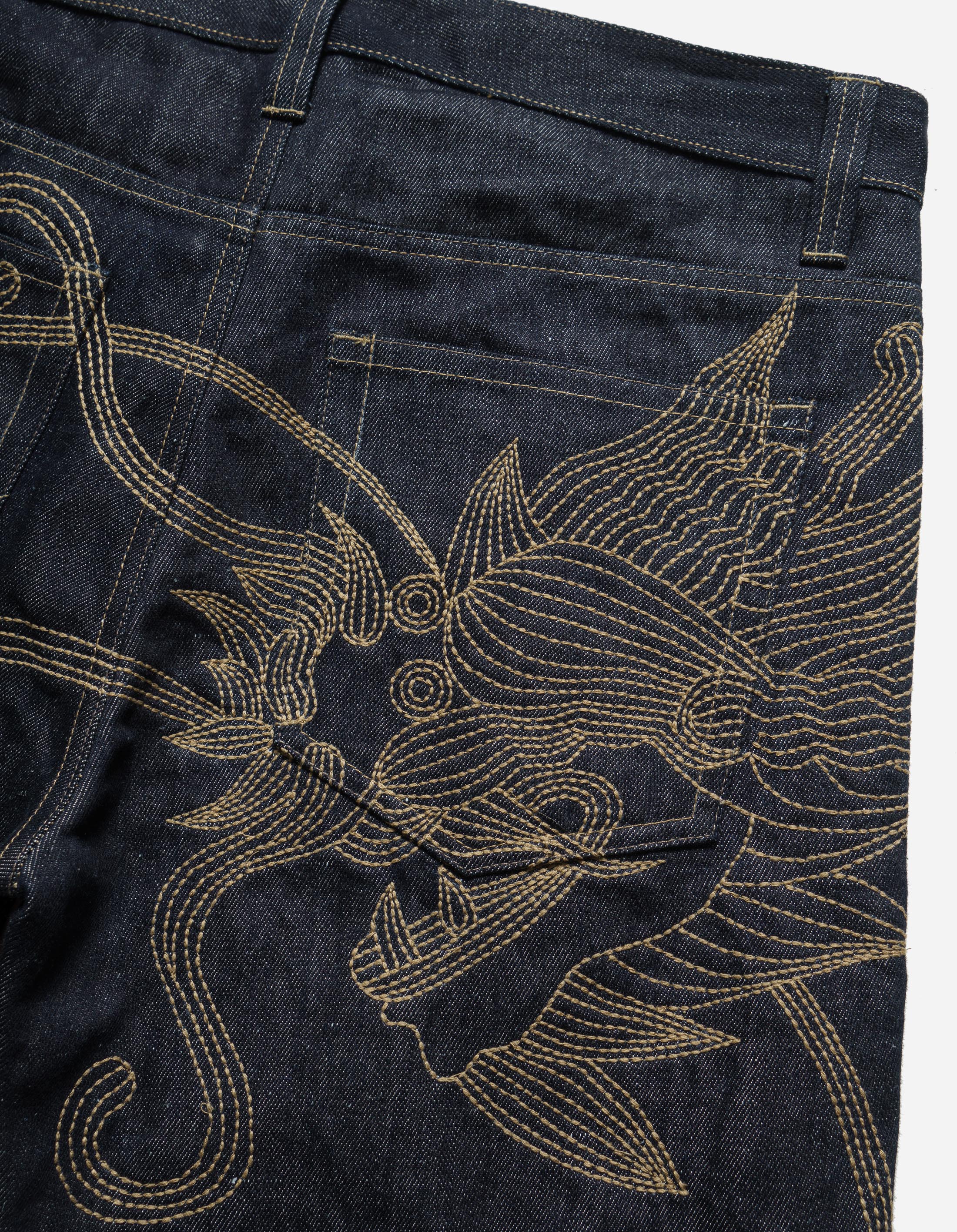 6060 Dragon Hemp Denim Jeans for Men - Indigo Wash, Eco-Friendly Hemp Blend, Comfortable Straight Leg Fit - Perfect for Casual Wear, Outdoor Adventures & Sustainable Fashion