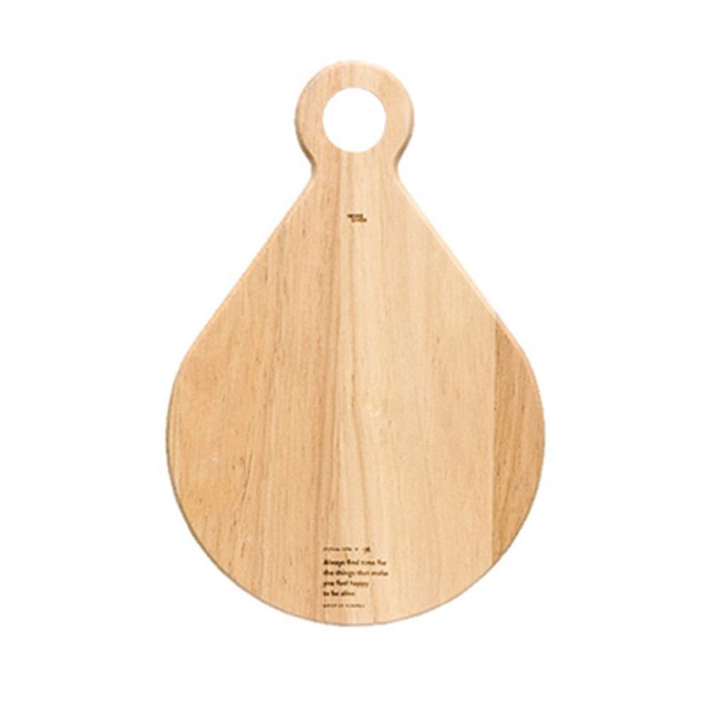 Premium Solid Wood Cutting Board - Natural Eco-Friendly Nordic Style for Bread, Fruits & Cheese - Perfect for Home Kitchen & Restaurant Serving - Oval Design (Color: Natural Wood)