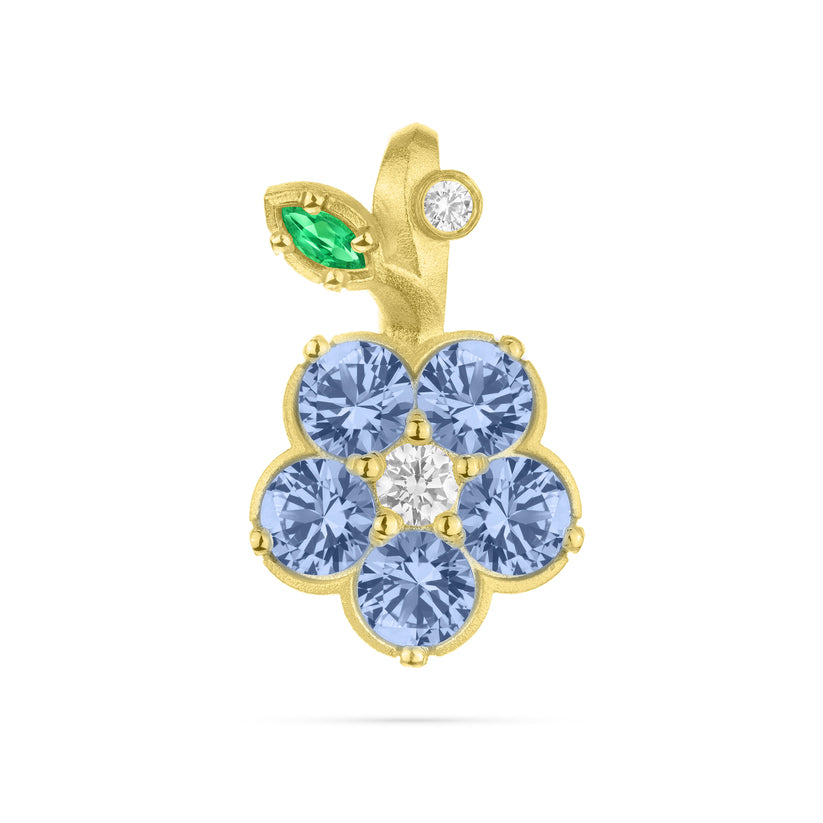 Paul Morelli Blue Sapphire Wild Child Snap Over Pendant Necklace - Elegant Jewelry for Women, Perfect for Parties, Weddings & Special Occasions