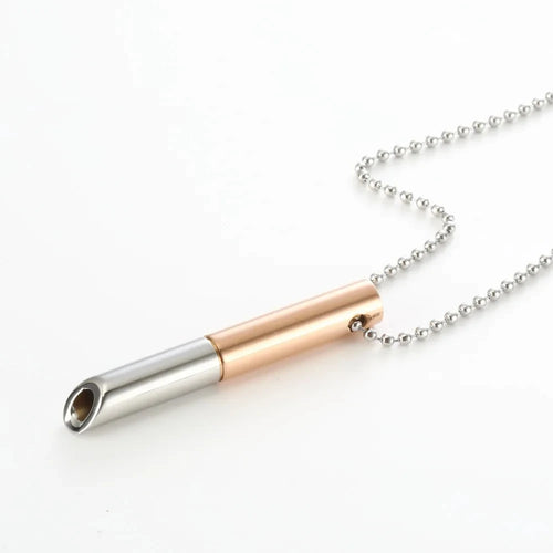 Stainless Steel Anxiety Relief Breathing Necklace for Women - Calming Stress & Anxiety Jewelry - Perfect for Meditation, Yoga, and Daily Wear
