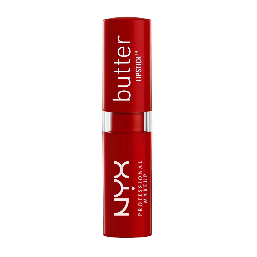 NYX Cosmetics Butter Lipstick - Afternoon Heat (Formerly Mary Janes) | Hydrating, Creamy Lip Color with Shea Butter | Perfect for Everyday Wear & Special Occasions
