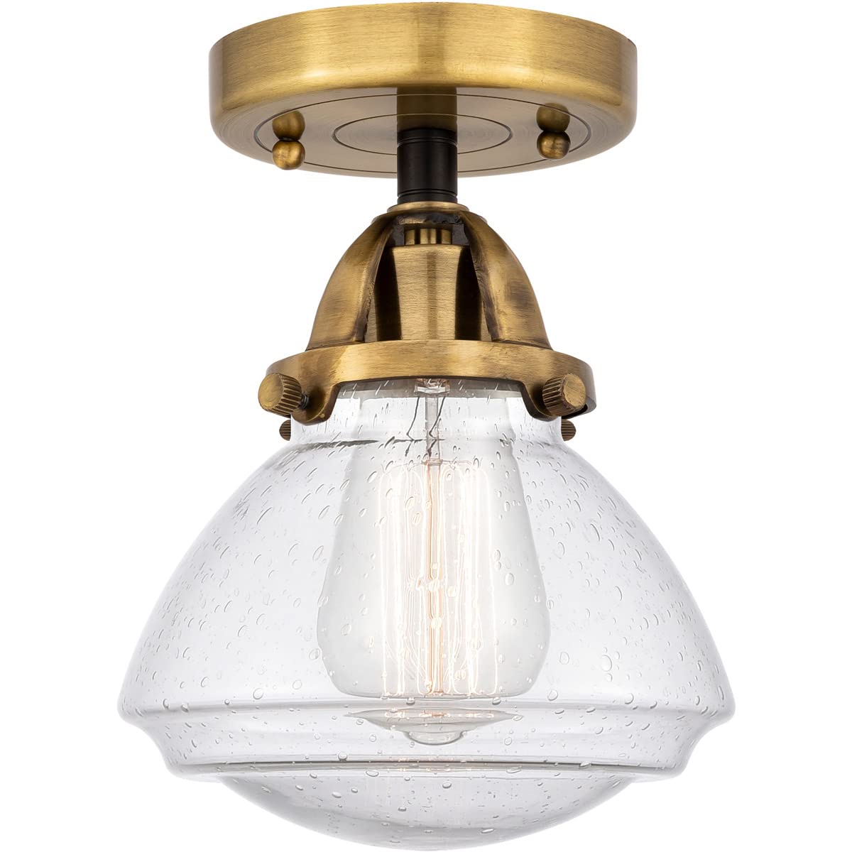 Innovations INNO201C-PN-G41-L-LED Mini Pendant Light Fixture - Polished Nickel Finish, Modern LED Lighting for Kitchen Island, Dining Room, or Entryway
