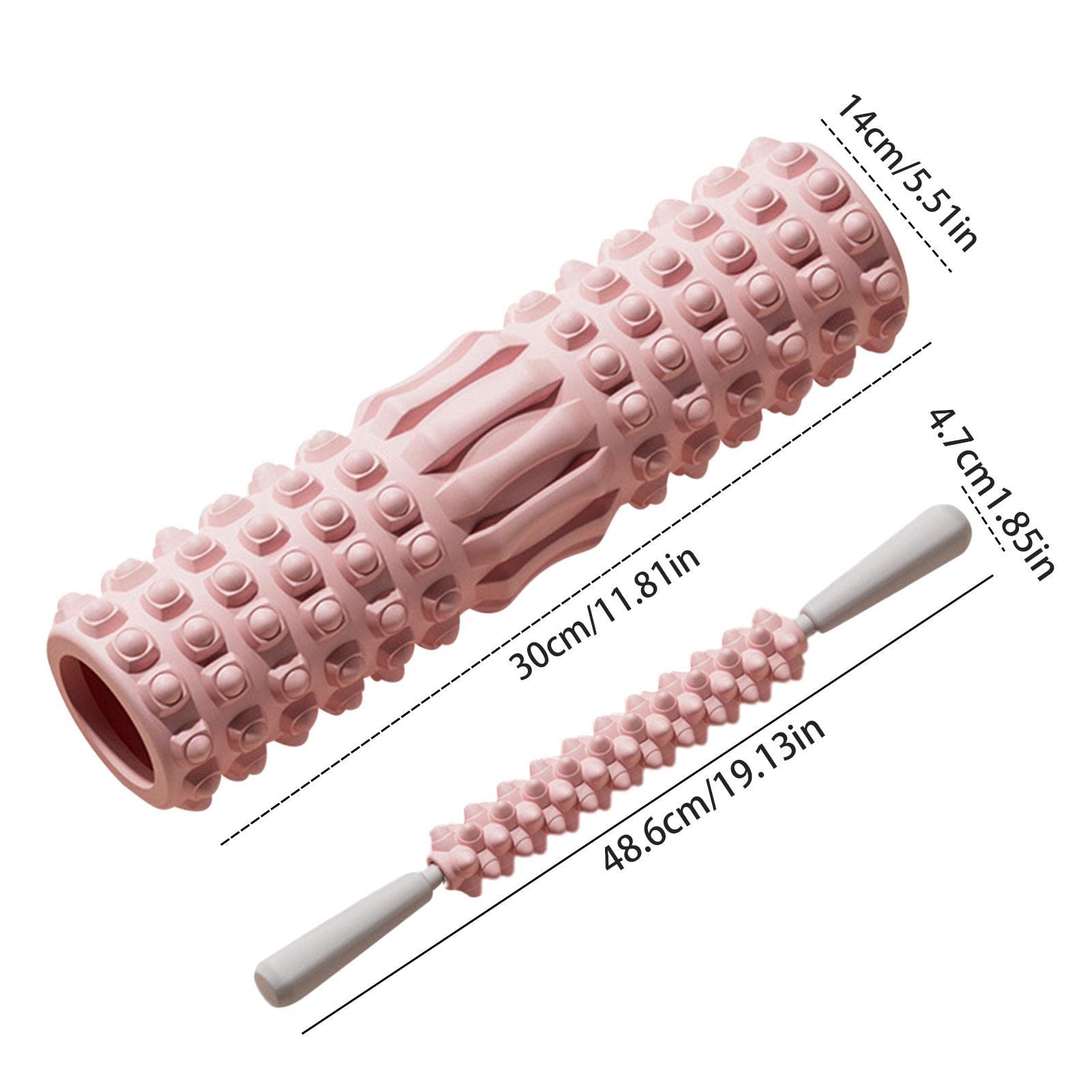 EVA Foam Roller for Back, Waist, Legs & Hip - Medium Density Muscle Recovery & Relaxation Tool | Home Gym Equipment for Pain Relief, Stretching & Shaping | Perfect for Yoga, Pilates & Post-Workout Recovery