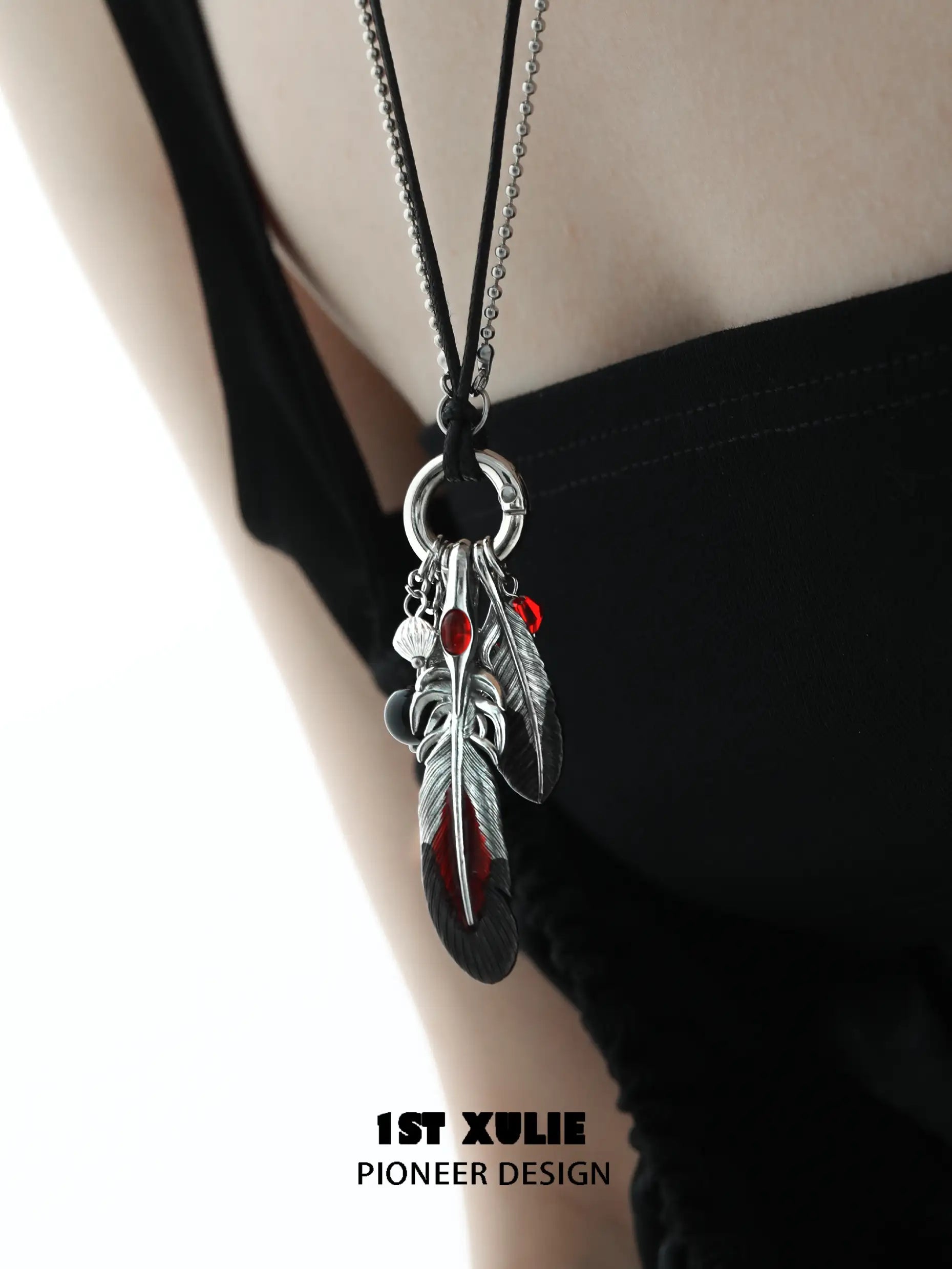 18K Gold Plated Feather Pendant Necklace - Elegant Soaring Crane Design Jewelry for Women, Gift for Her, Birthday, Anniversary, Valentine's Day