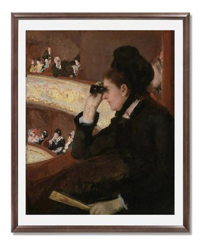 Mary Stevenson Cassatt 'In the Loge' - Famous Impressionist Art Print for Home & Office Decor - Perfect for Living Rooms, Galleries, and Art Collections