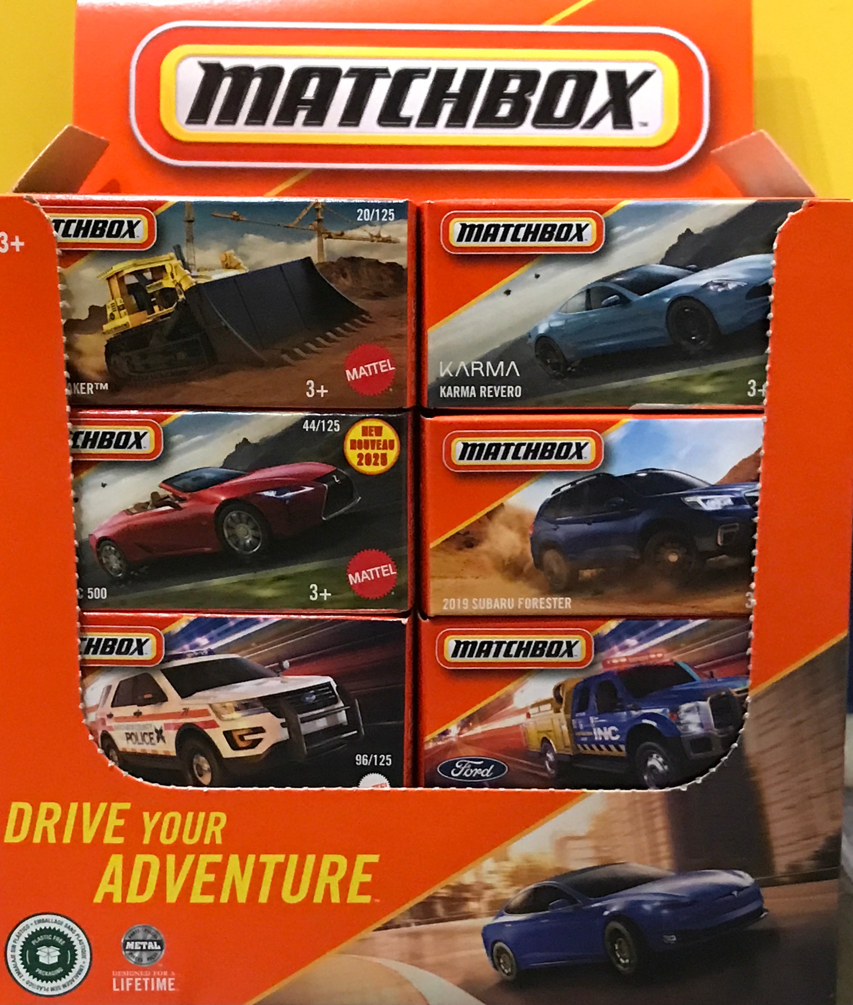 Matchbox Power Grabs Heritage Assortment - Die-Cast Toy Cars for Kids & Collectors - Perfect for Playtime, Gifts & Display Collections