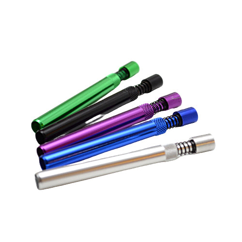 Easy Clear One Hitters - Premium Glass Smoking Pipes for Discreet & Portable Use - Perfect for Travel, Hiking, and On-the-Go Sessions