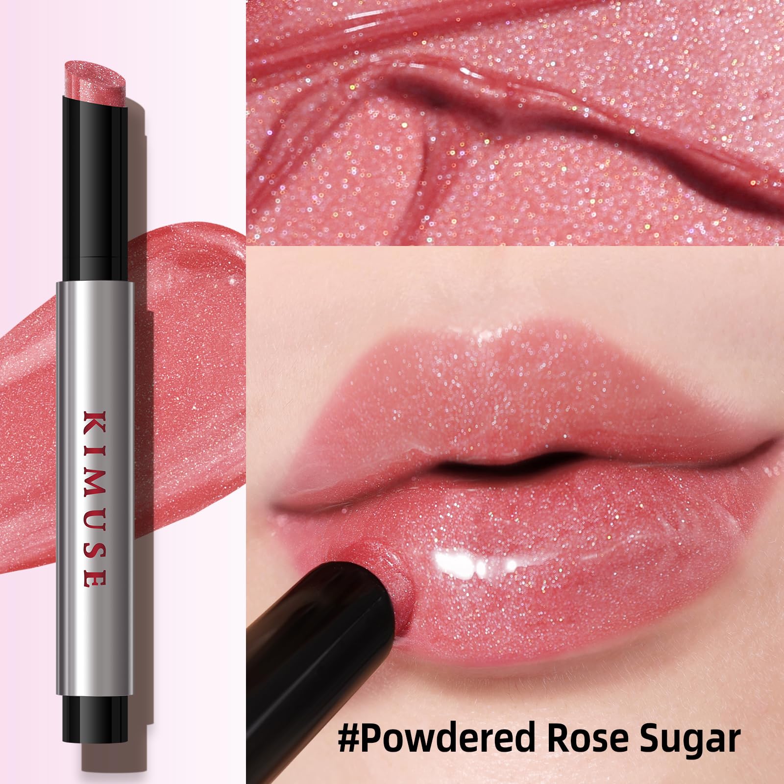 KIMUSE Lip Plumper Gloss - Hydrating Tinted Balm for Plump Lips | Day & Night Wear