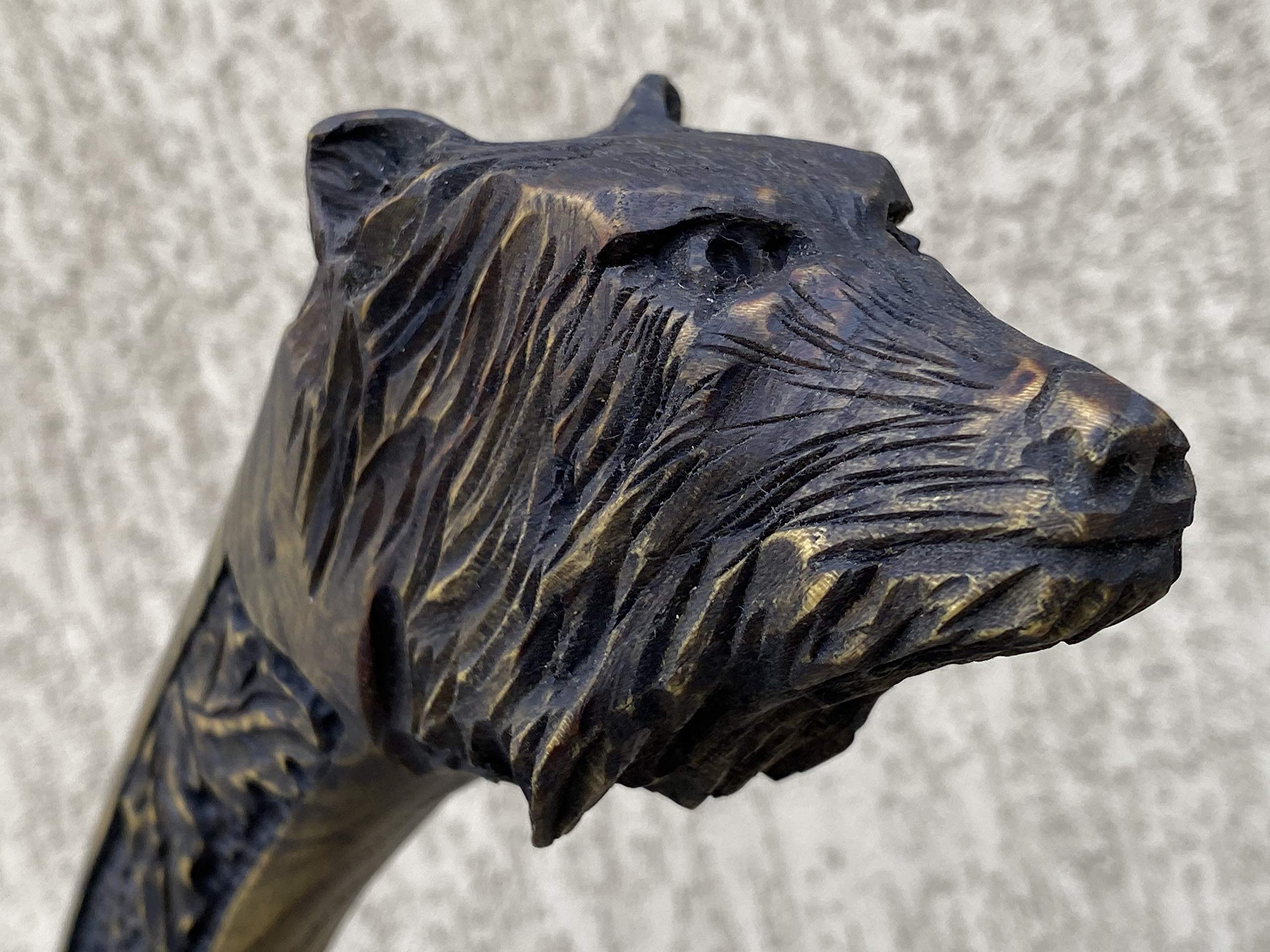 Handcrafted Wolf Head Axe - Unique Gift for Men, Christmas Present, Birthday Gift - Perfect for Outdoor Adventures, Camping & Survival Gear