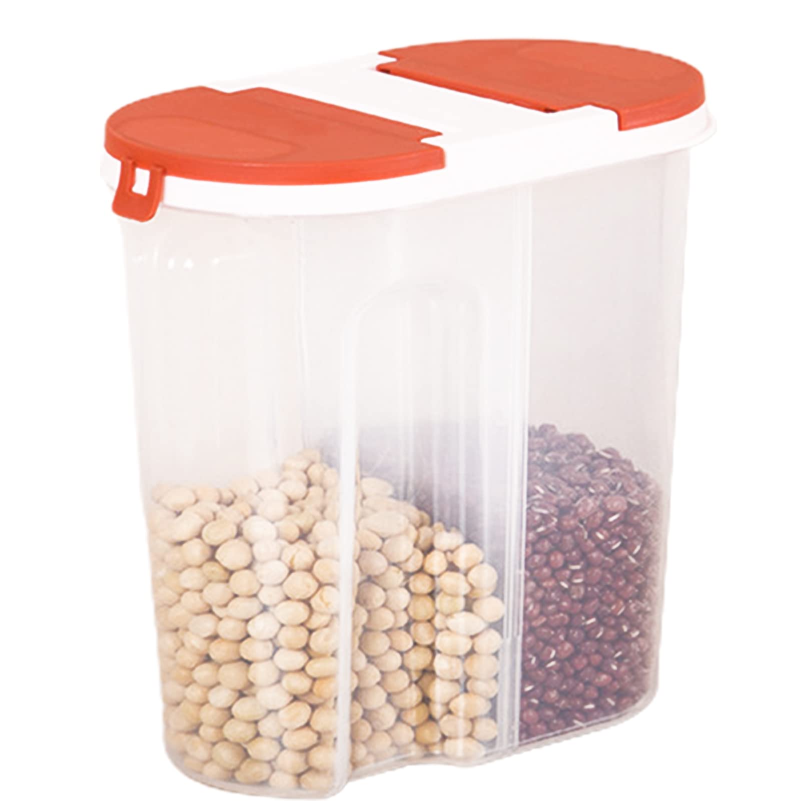 VALINK Cereal Dispenser - Clear Plastic Food Storage Container for Kitchen Pantry Organization, Perfect for Dry Goods, Snacks, and Baking Supplies