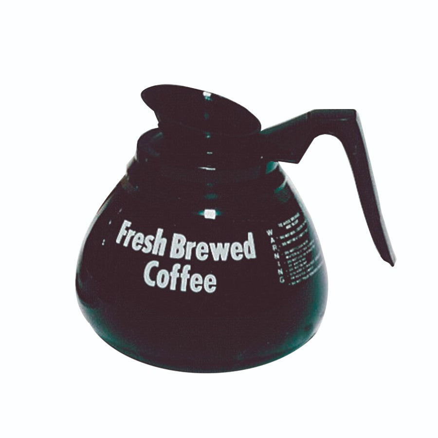 64 oz Glass Coffee Decanter with Black Handle - Heat-Resistant Carafe for Pour-Over, French Press & Iced Coffee Brewing - Perfect for Home, Office & Cafe Use