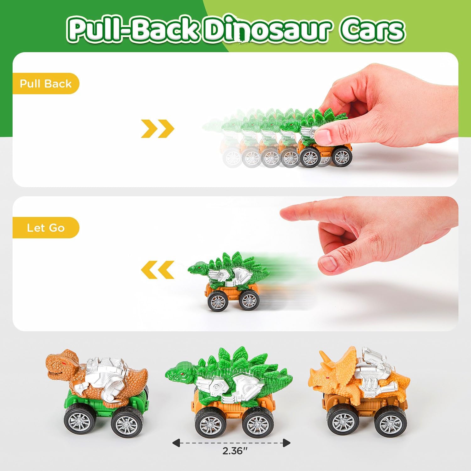 Dinosaur Toys for Kids Ages 3-5 - Interactive Dino Playset with Figures & Cars - Educational STEM Toys for Boys & Girls - Dino Egg Surprise Park - Perfect Birthday Gift for Toddlers (Great for Pretend Play & Learning Activities)