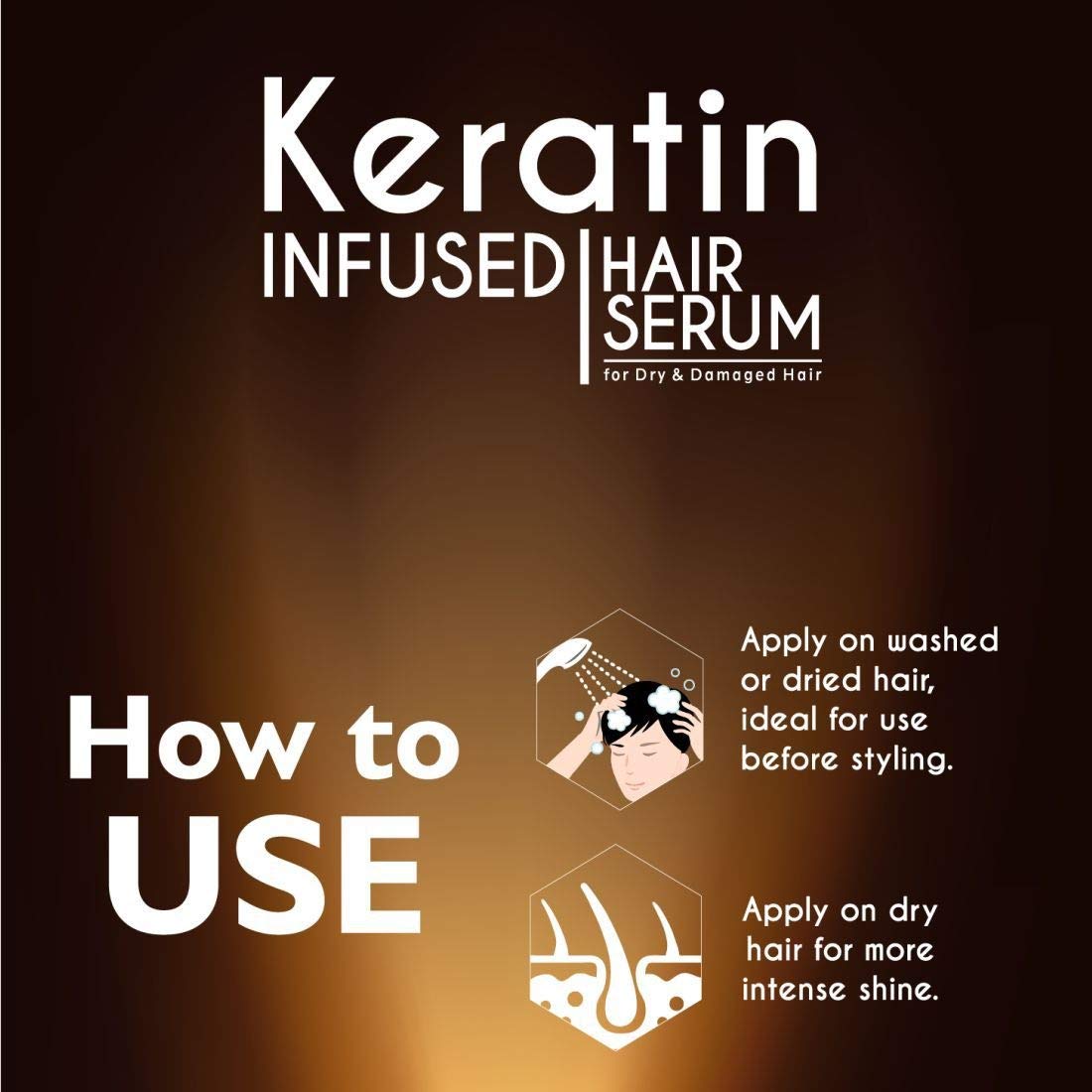 Qraa Keratin Infused Hair Serum for Dry and Damaged Hair Repair - 100ml Hair Treatment with Argan Oil & Vitamin E - Perfect for Frizzy Hair, Split Ends & Heat Protection - Salon Quality Leave-in Conditioner for Smooth & Shiny Hair