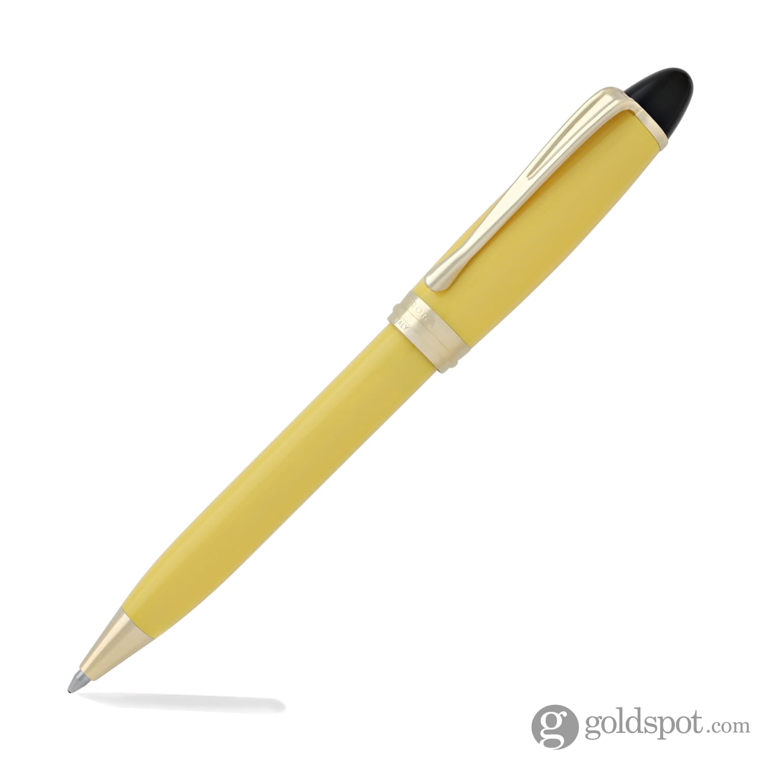Aurora Ipsilon Resin Yellow Ballpoint Pen - Premium Writing Instrument for Office, Business & Gift Giving