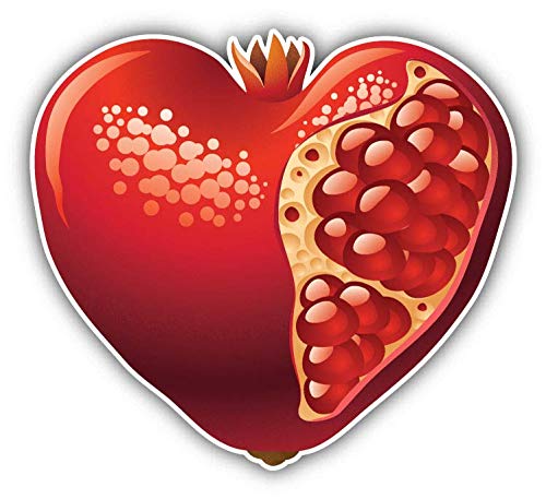 50 Pack Heart-Shaped Pomegranate Stickers for Scrapbooking, DIY Crafts, Bullet Journals, Calendars & Albums - Perfect for Kids Arts, Home Decor & Gift Wrapping