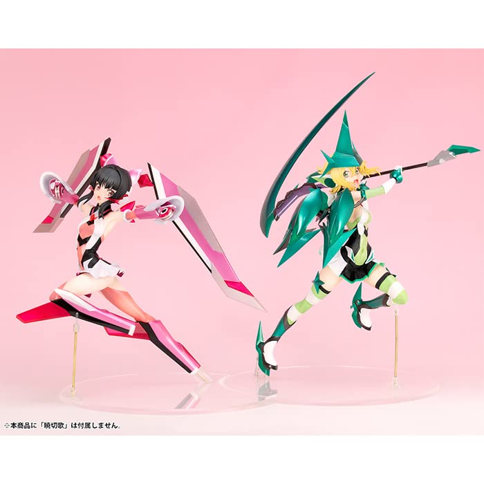 Symphogear GX Shirabe Tsukuyomi 1/7 Scale PVC Anime Figure - 8.5 Inch Multicolor Collectible Statue for Display & Anime Fans