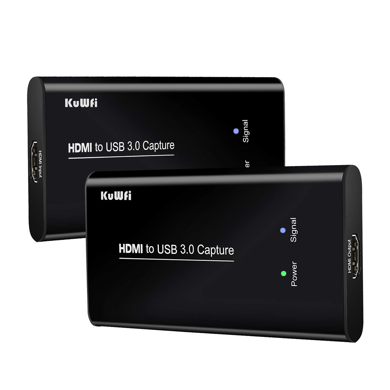 KuWFi HDMI to USB 3.0 Capture Card for PC Gaming - 1080P Video Audio Recorder for Live Streaming, Game Broadcast on PS4, Switch, Xbox & Laptop - Perfect for Twitch, YouTube & OBS Streaming
