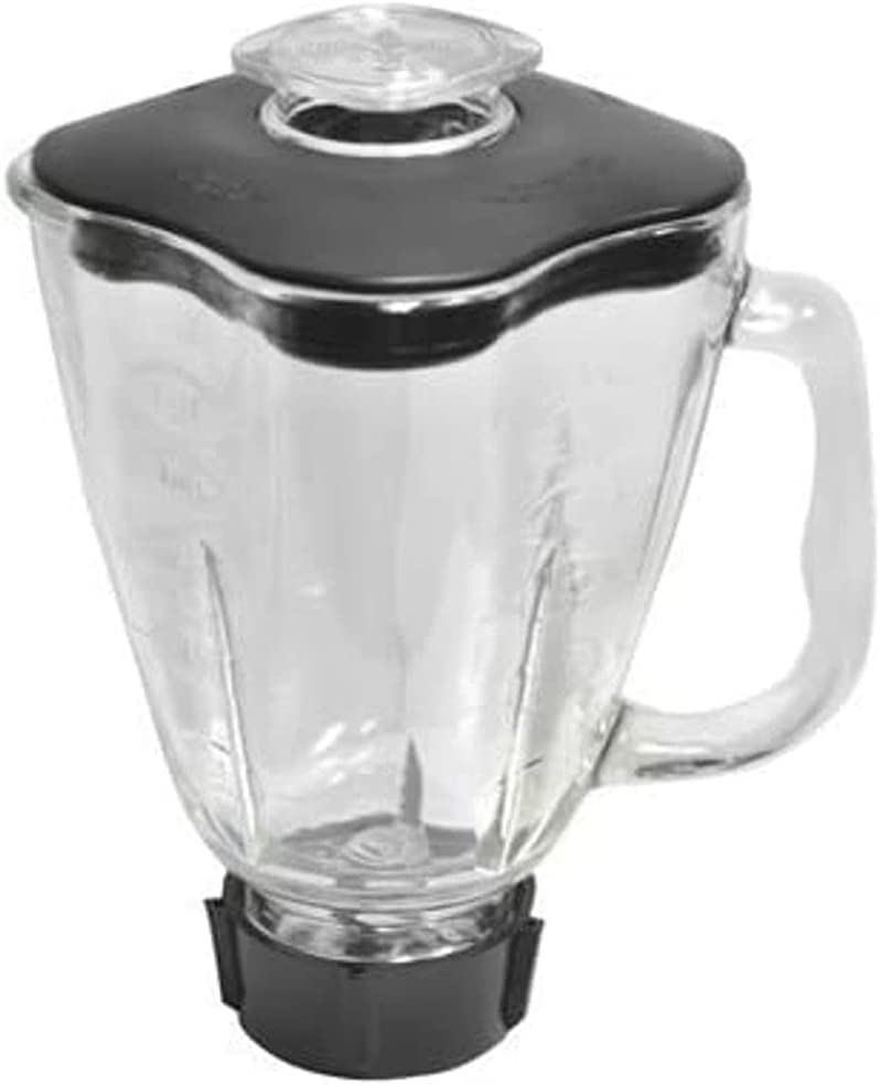 Brentwood P OST723 6-Cup Glass Jar Replacement Set for Blenders - Perfect for Smoothies, Soups & Sauces