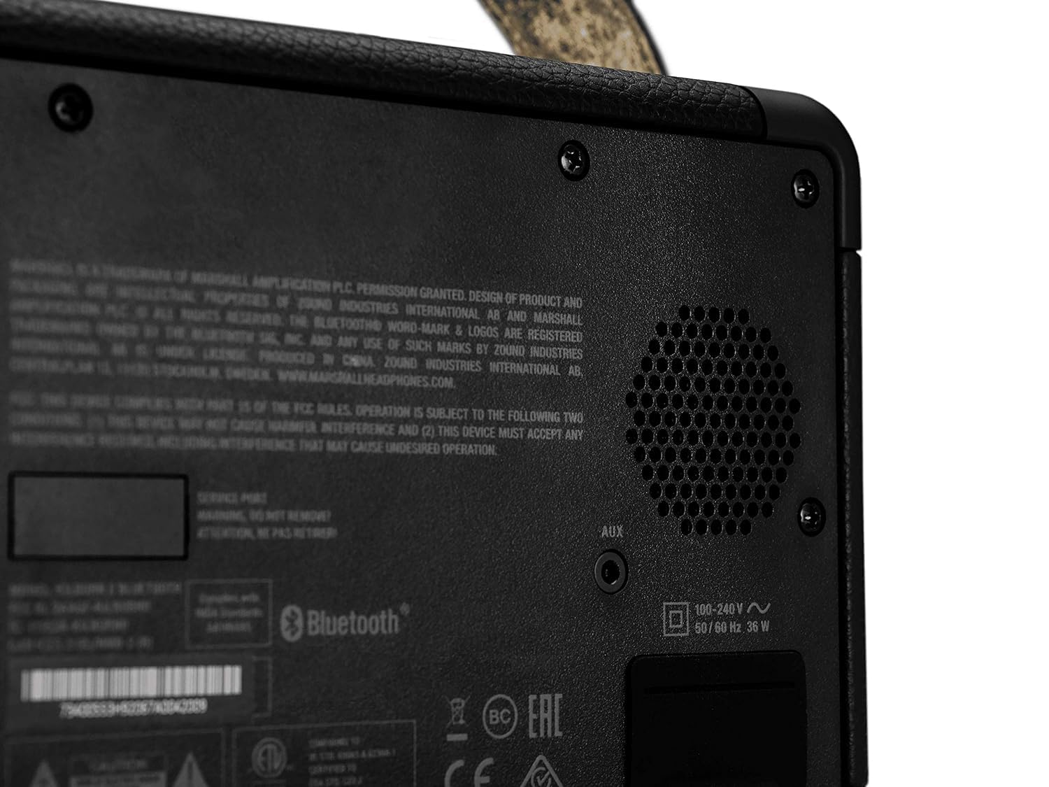 Marshall Kilburn II Portable Bluetooth Speaker - Wireless, Waterproof, Premium Sound - Black & Brass Finish | Perfect for Outdoor Adventures, Beach Parties & Home Entertainment