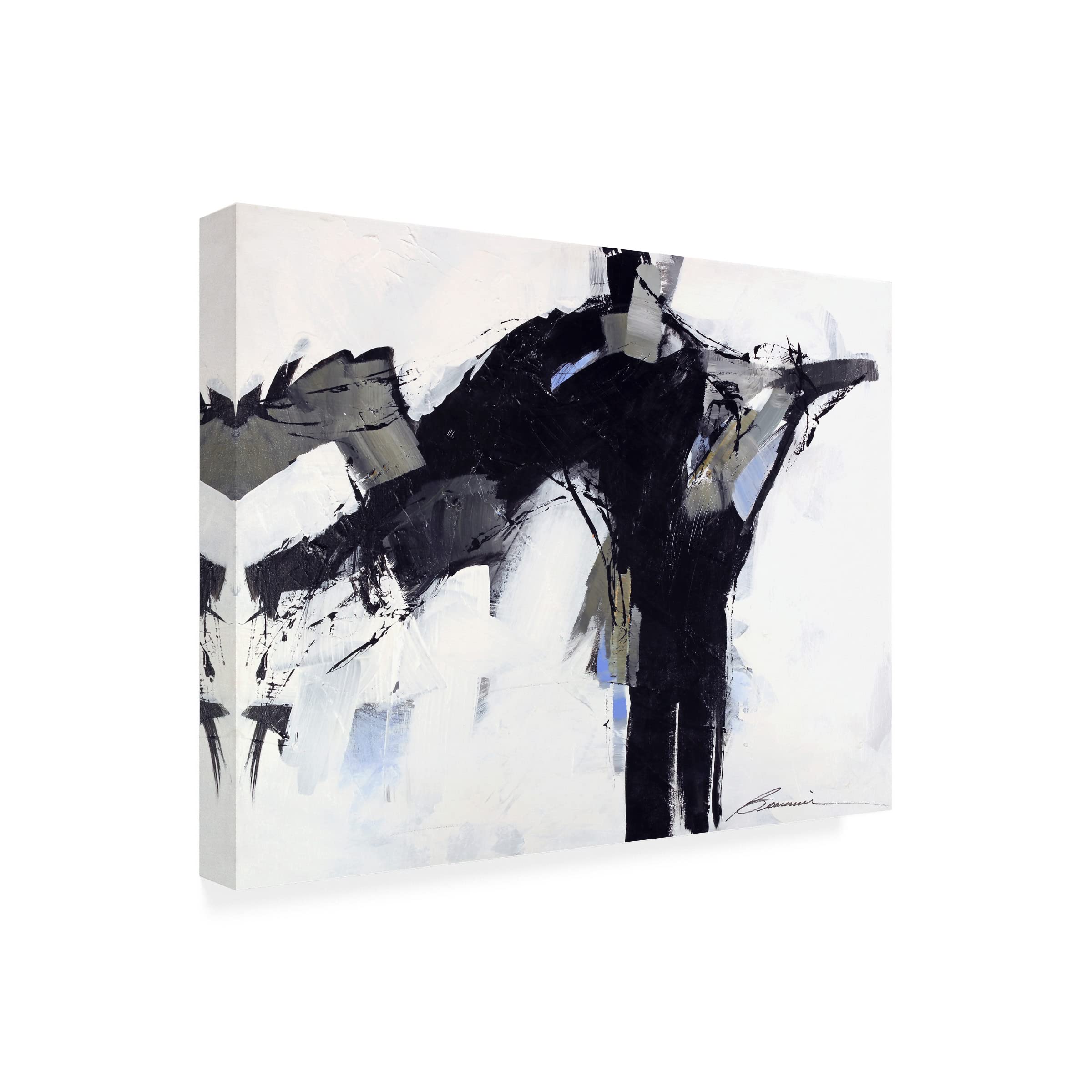 Beau Wild 'Leap Frog' Canvas Wall Art Print - Modern Home Decor for Living Room, Bedroom & Office - Trademark Fine Art Collection
