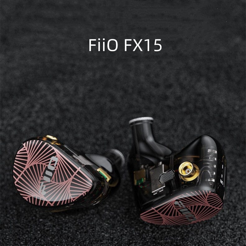 FiiO FX15 Hybrid In-Ear Monitors with 4 Electrostatic + 1DD + 1BA Drivers - Premium Audiophile Earphones for Music, Gaming & Studio Monitoring