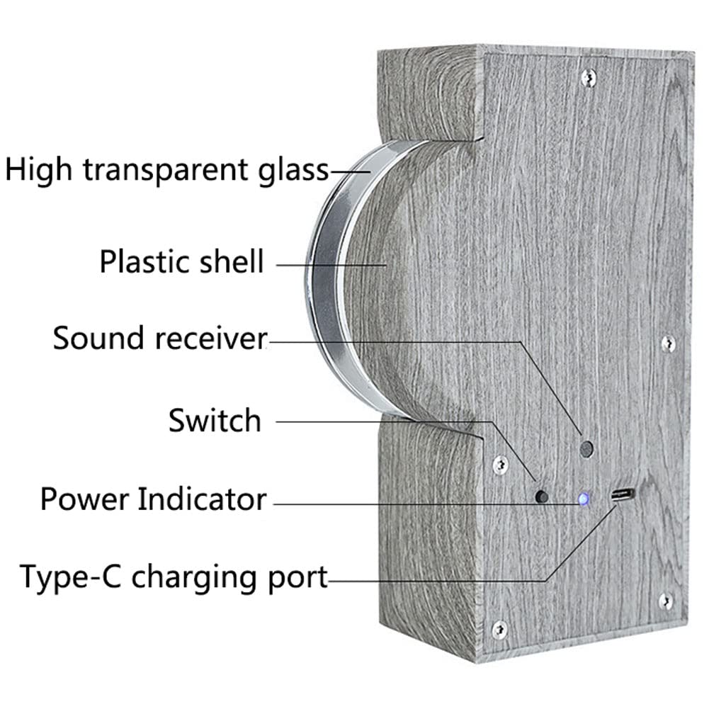 Ferrofluid Magnetic Bluetooth Speaker with Music Sync Rhythm Light - 360° Surround Sound for Home, Office & Desktop Decor - Perfect for Parties, Gaming & Relaxation