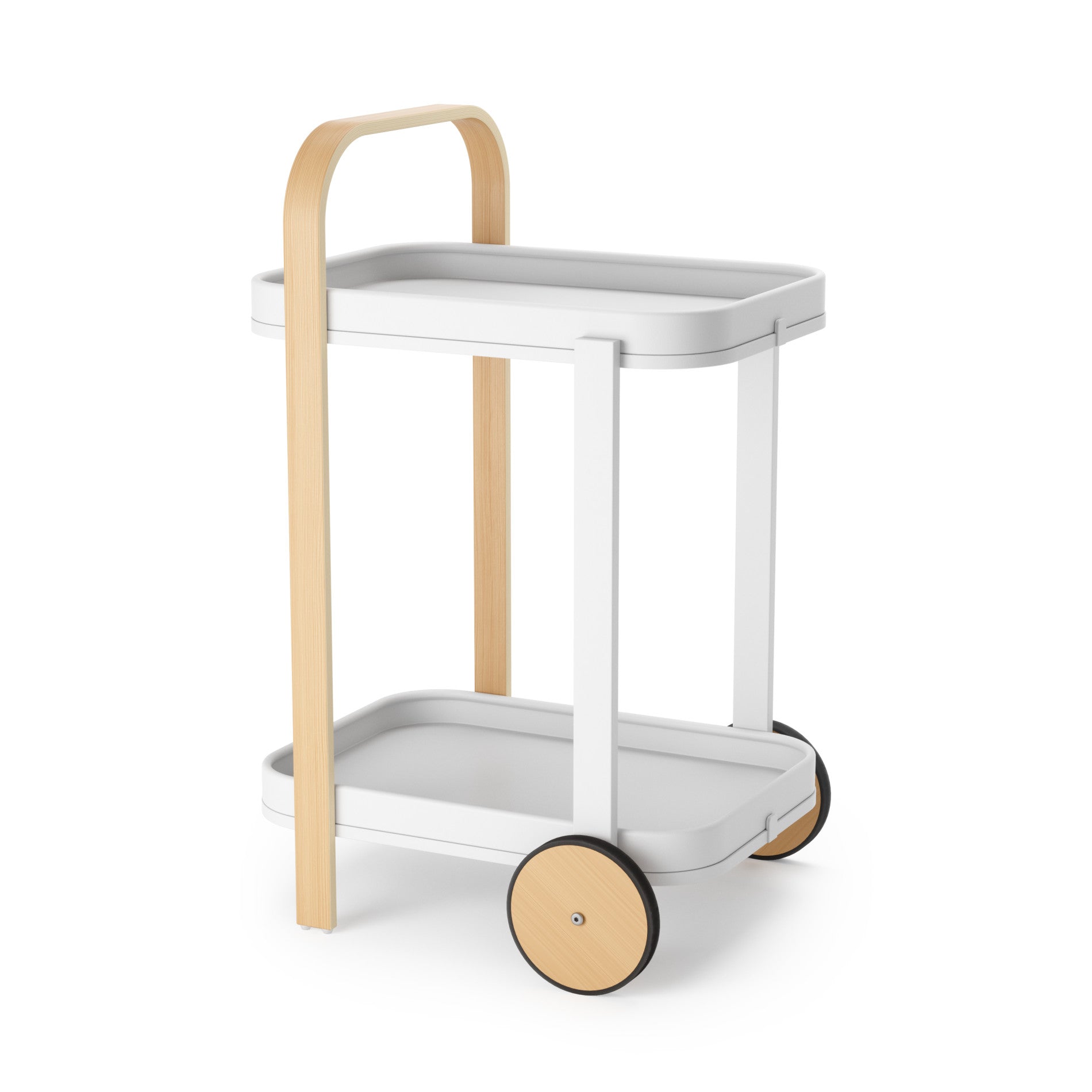 Bellwood Bar & Storage Cart - Mobile Home Bar Cabinet with Wheels for Kitchen, Living Room & Outdoor Entertaining