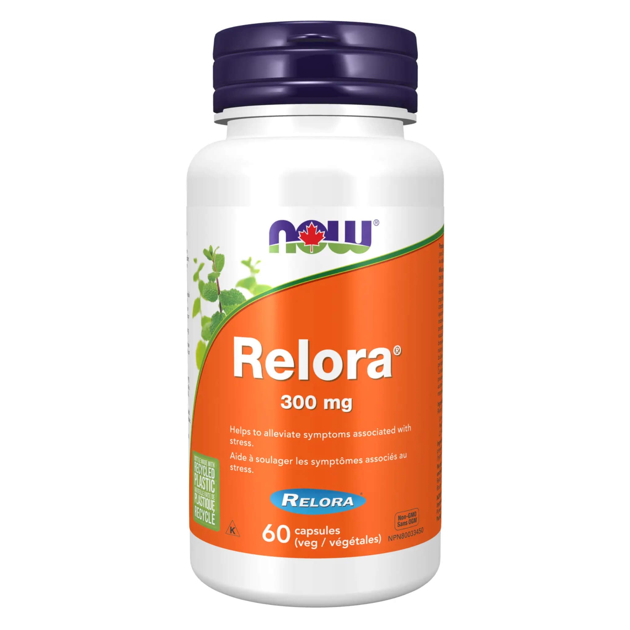 Relora 300mg 60 Capsules - Natural Stress Relief Supplement for Anxiety & Sleep Support - Perfect for Work, Travel & Daily Stress Management