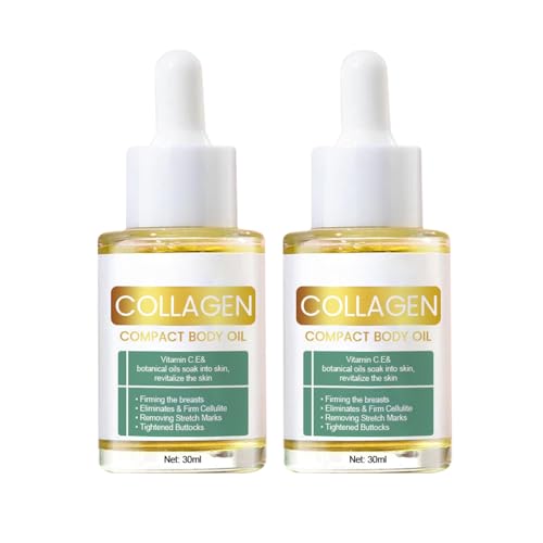 Premium Collagen Body Oil for Skin Tightening & Lifting - Anti-Aging Moisturizer with Deep Hydration (2 Pack) - Perfect for Daily Skincare Routine & Post-Workout Recovery