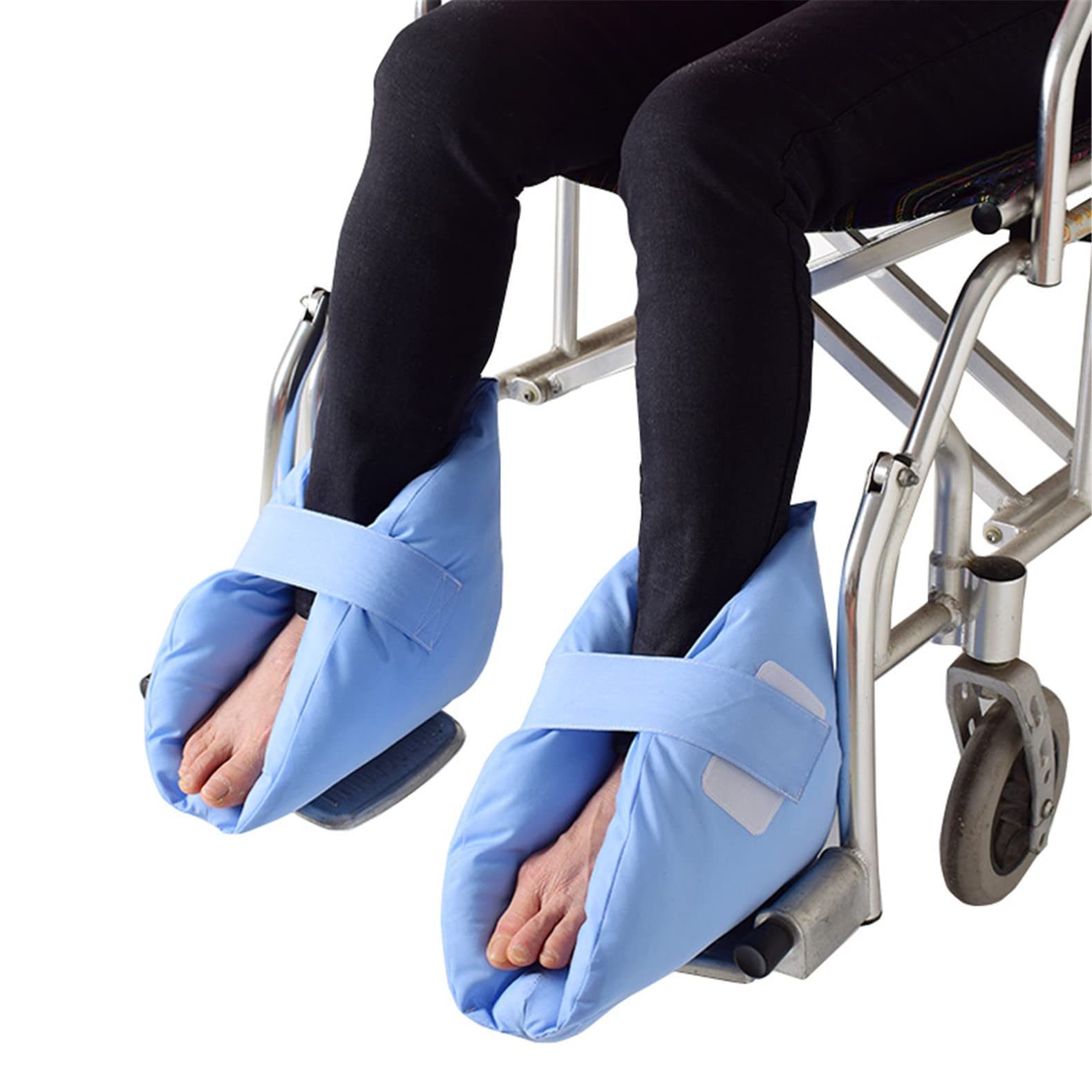 Foot Pillows & Heel Cushion Protectors for Pressure Sore Relief - Heel Ulcer & Swollen Feet Pain Relief - Comfortable Foot Support for Healing & Recovery - Perfect for Diabetics, Elderly & Post-Surgery Care (1 Pair)