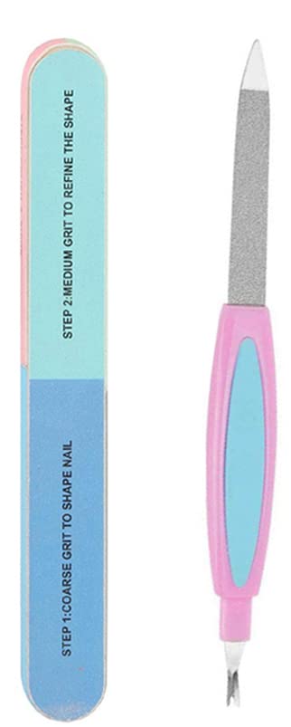 Professional 7-in-1 Nail Care Kit - Buffing Block, Nail File, Shaper & Polisher for Salon-Quality Manicures & Pedicures | Achieve Shiny, Healthy Nails at Home or Salon | Perfect for DIY Nail Care, Gifts & Travel Essentials